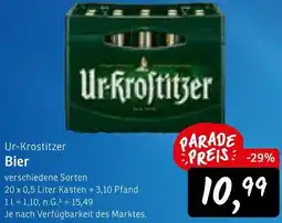 KONSUM Ur-Krostitzer Bier Angebot