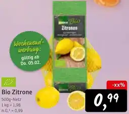 KONSUM Bio Zitrone Angebot