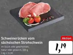 KONSUM Schweinerücken vom sächsischen Strohschwein Angebot