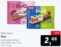 KONSUM Ritter Sport Duo Angebot