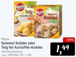 KONSUM Pfanni Semmel Knödel oder Teig für Kartoffel-Knödel Angebot