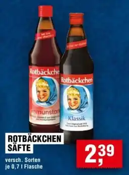 Handelshof ROTBÄCKCHEN SÄFTE Angebot