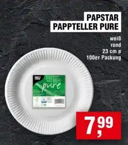 Handelshof PAPSTAR PAPPTELLER PURE Angebot