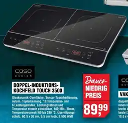 Handelshof caso DESIGN DOPPEL-INDUKTIONS- KOCHFELD TOUCH 3500 Angebot