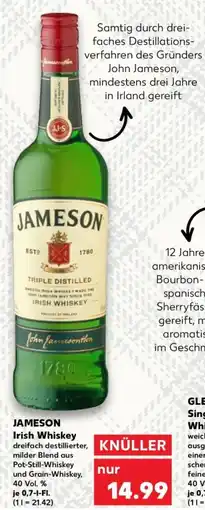Kaufland JAMESON Irish Whiskey Angebot