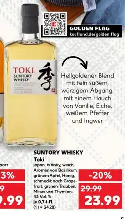Kaufland SUNTORY WHISKY Toki Angebot