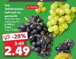 Kaufland Ital. Tafeltrauben, hell und rot gemischt Angebot