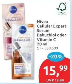 Budni Nivea Cellular Expert Serum Bakuchiol oder Vitamin C Angebot