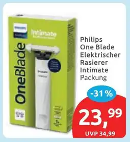 Budni Philips One Blade Elektrischer Rasierer Intimate Angebot