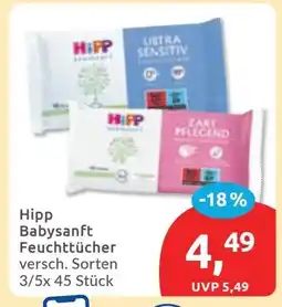 Budni Hipp Babysanft Feuchttücher Angebot