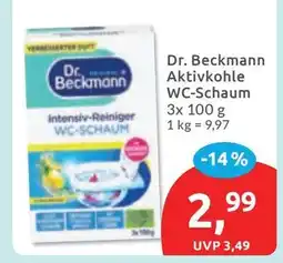 Budni Dr. Beckmann Aktivkohle WC-Schaum Angebot
