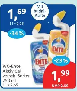 Budni WC-Ente Aktiv Gel Angebot