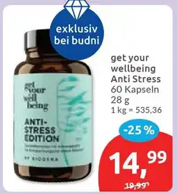 Budni get your wellbeing Anti Stress 60 Kapseln Angebot