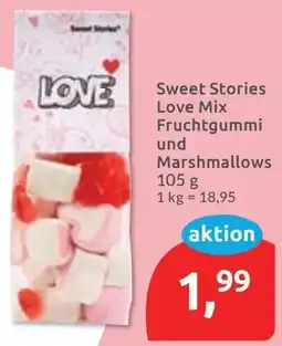 Budni Sweet Stories Love Mix Fruchtgummi und Marshmallows Angebot