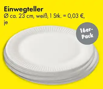 TEDi Einwegteller Angebot