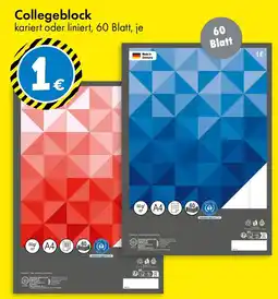TEDi Collegeblock Angebot