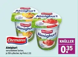 Wasgau Ehrmann Almighurt Angebot