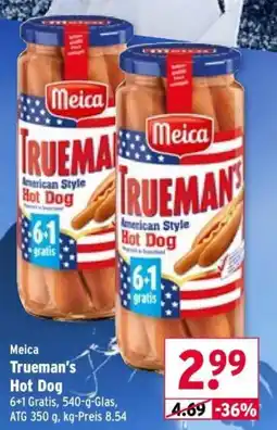 Wasgau Meica Trueman's Hot Dog Angebot
