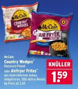 Wasgau McCain Country Wedges Klassisch-Pikant oder Airfryer Frites Angebot