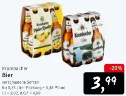 KONSUM Krombacher Bier Angebot