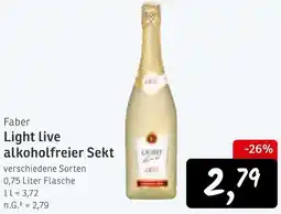 KONSUM Faber Light live alkoholfreier Sekt Angebot
