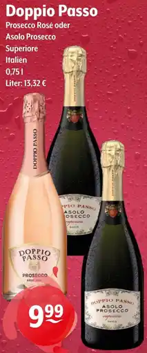 Getränke Hoffmann Doppio Passo Prosecco Rosé oder Asolo Prosecco Angebot