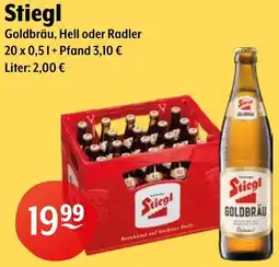 Getränke Hoffmann Stiegl Goldbräu, Hell oder Radler Angebot