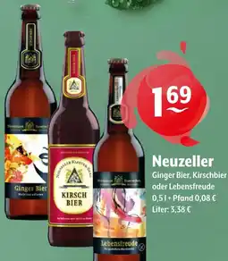 Getränke Hoffmann Neuzeller Ginger Bier, Kirschbier oder Lebensfreude Angebot