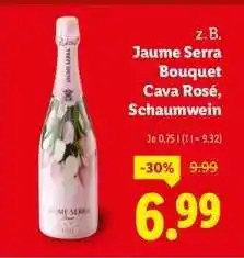 Lidl Jaume Serra Bouquet Cava Rosé, Schaumwein Angebot