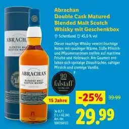 Lidl Abrachan Double Cask Matured Blended Malt Scotch Whisky mit Geschenkbox Angebot
