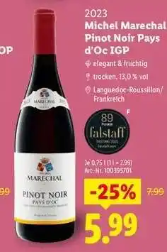 Lidl Michel Marechal Pinot Noir Pays d'Oc IGP Angebot