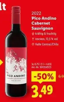 Lidl Pico Andino Cabernet Sauvignon Angebot
