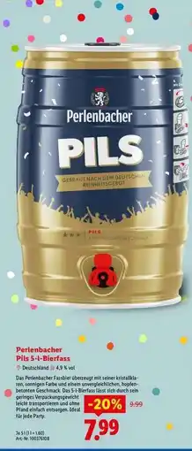 Lidl Perlenbacher Pils 5-l-Bierfass Angebot