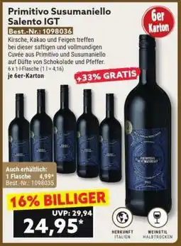 Norma Primitivo Susumaniello Salento IGT Angebot