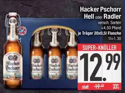 Edeka Hacker Pschorr Hell oder Radler Angebot