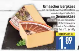 Edeka Urnäscher Bergkäse oder Sennenkäse Angebot