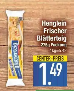 Edeka HENGLEIN Frischer Blätterteig Angebot
