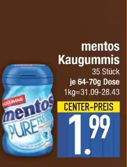 Edeka mentos Kaugummis Angebot