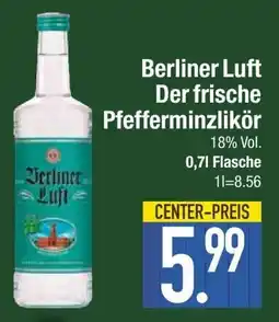 Edeka Berliner Luft Der frische Pfefferminzlikör Angebot