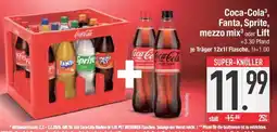 Edeka Coca-Cola, Fanta, Sprite, mezzo mix oder Lift Angebot