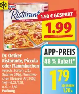 NP Discount Dr. Oetker Ristorante, Piccola oder Flammkuchen Angebot