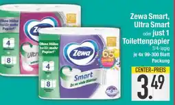 Edeka Zewa Smart, Ultra Smart oder Just 1 Toilettenpapier Angebot