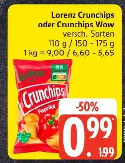 Edeka Lorenz Crunchips oder Crunchips Wow Angebot