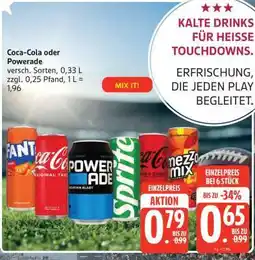 Edeka Coca-Cola oder Powerade Angebot
