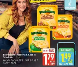 Edeka Leerdammer niederlän. Käse in Scheiben Angebot