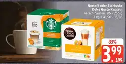 Edeka Nescafé oder Starbucks Dolce Gusto Kapseln Angebot