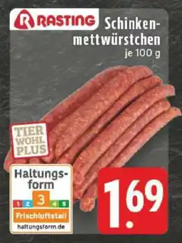 Edeka Rasting Schinkenmettwürstchen Angebot