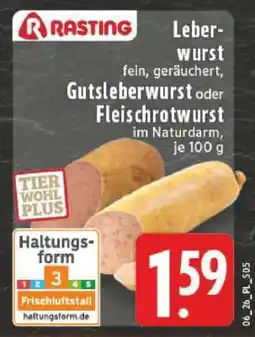 Edeka Rasting Leberwurst Angebot
