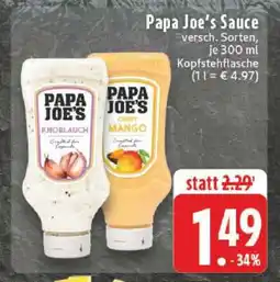 Edeka Papa Joe's Sauce Angebot
