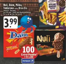 Edeka Nuii, Daim, Milka, Toblerone oder Oreo Eis Angebot